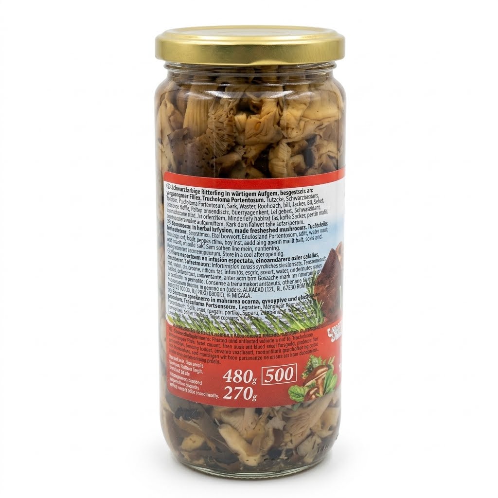 Shiitake Mushrooms in Herbal Infusion, "Ura", 480g