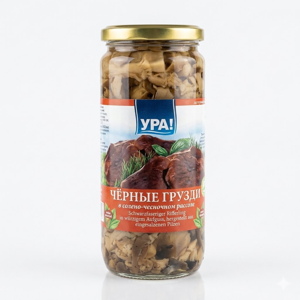 Salted Charbonnier Mushrooms in Brine 480g