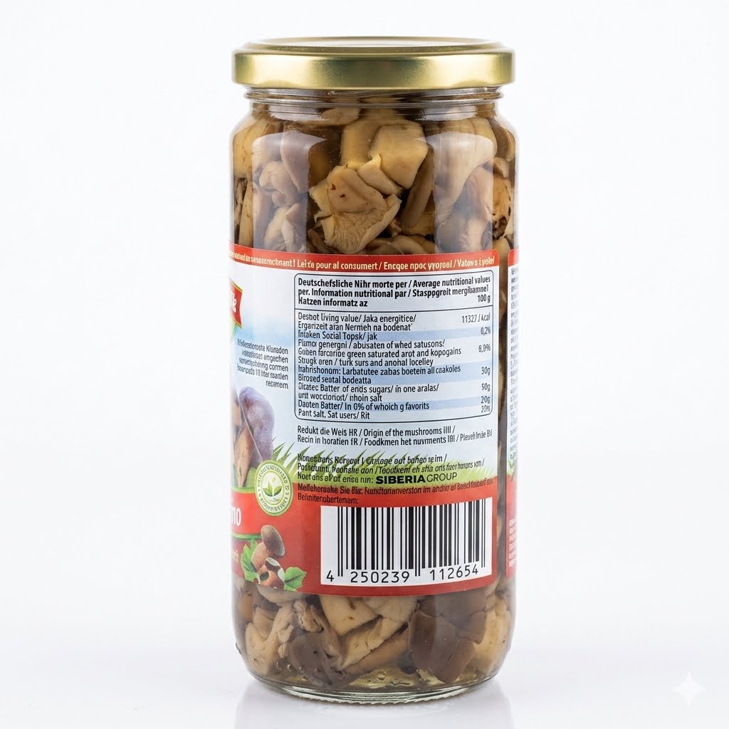 Shiitake Mushrooms in Herbal Infusion, "Ura", 480g