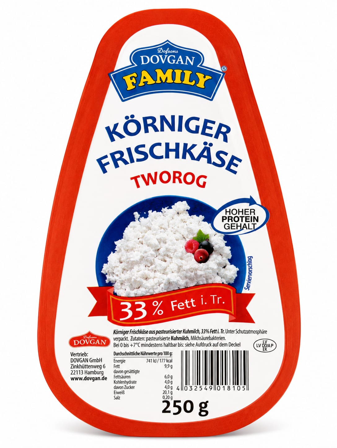 Farmer's Cottage Cheese, 33% - Moja Semja 250g