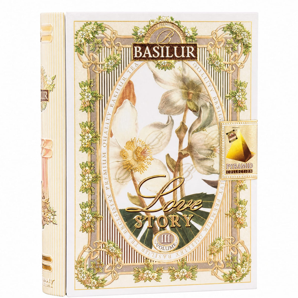 Love Story, Volume III, Ceylon Green Tea, Pyramid Bags - Basilur, 10g, Metal Box