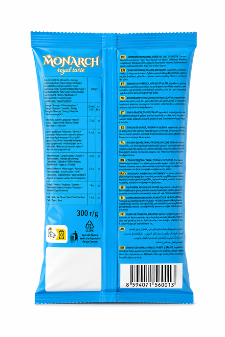 Roasted & Salted Sunflower Seeds - Monarch 300g