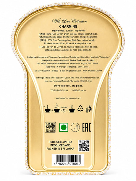 Tea with Love, Charming, Ceylon Green Tea - Basilur 100g