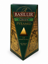 Ceylon Green Tea, Pyramid Style, "Basilur", 15 pyramid tea bags, 30g