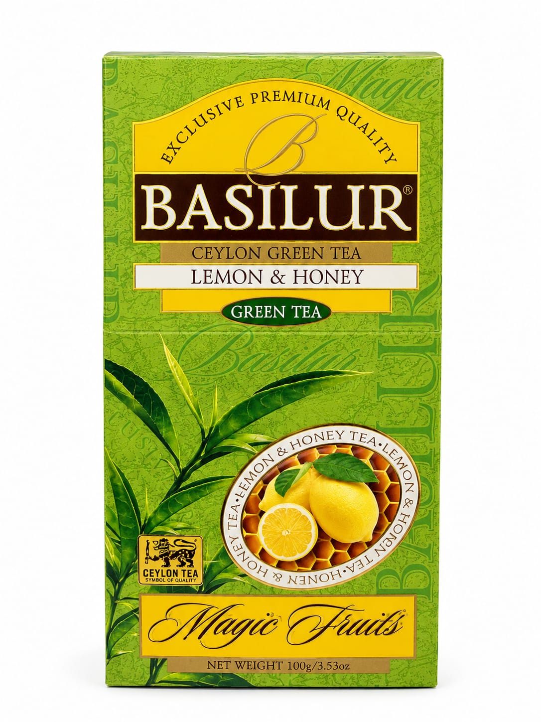 Ceylon Green Tea Lemon & Honey, Magic Fruits - Basilur, 100g