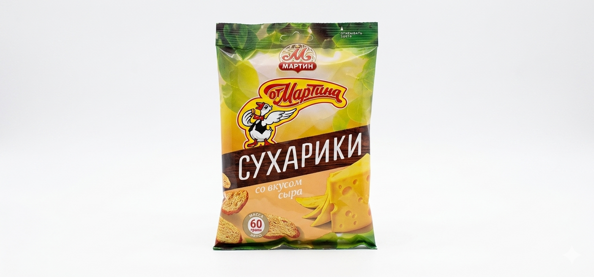 Crispy Bread Bites, Cheese Flavour - Ot Martina, 60g