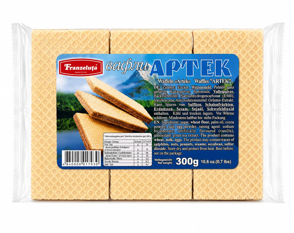 Waffles Artek, Franzeluta, 300g