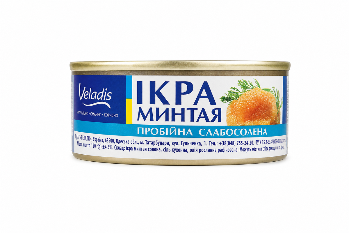 Pollok Caviar (Mintai), "Veladis", 100g