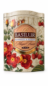 Ceylon Black Tea Raspberry & Rosehip, Magic Fruits - Basilur, 100g, Tin