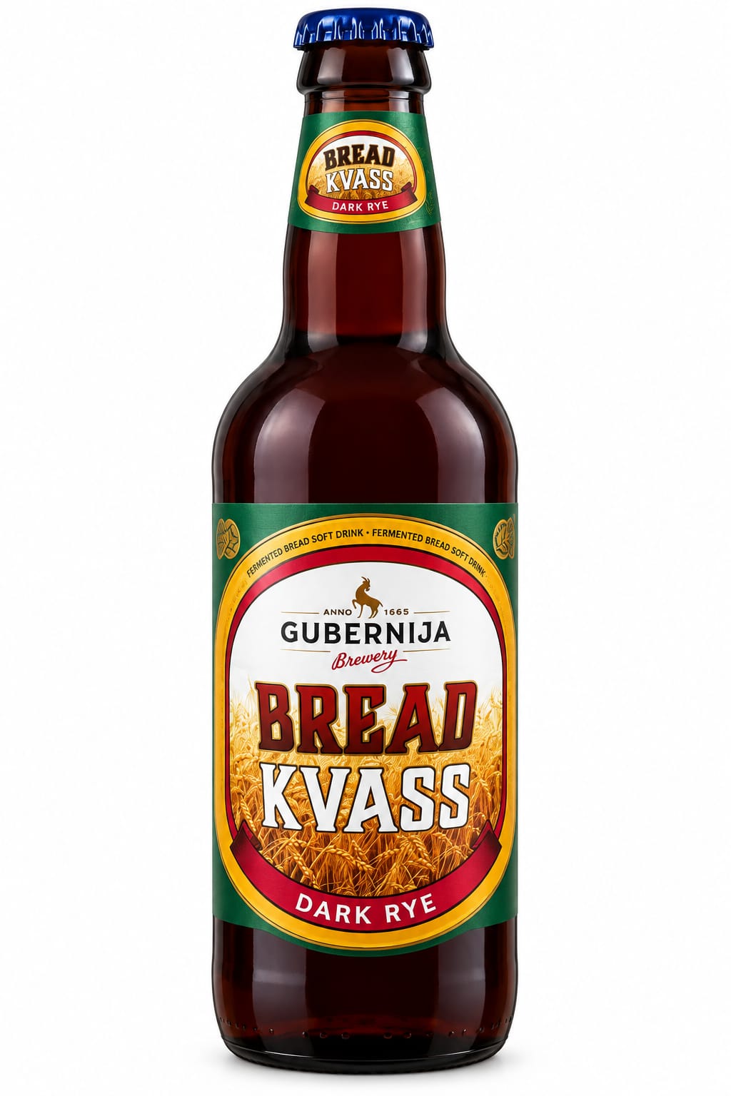 Bread Kvass, Dark Rye, "Gubernija", 500ml