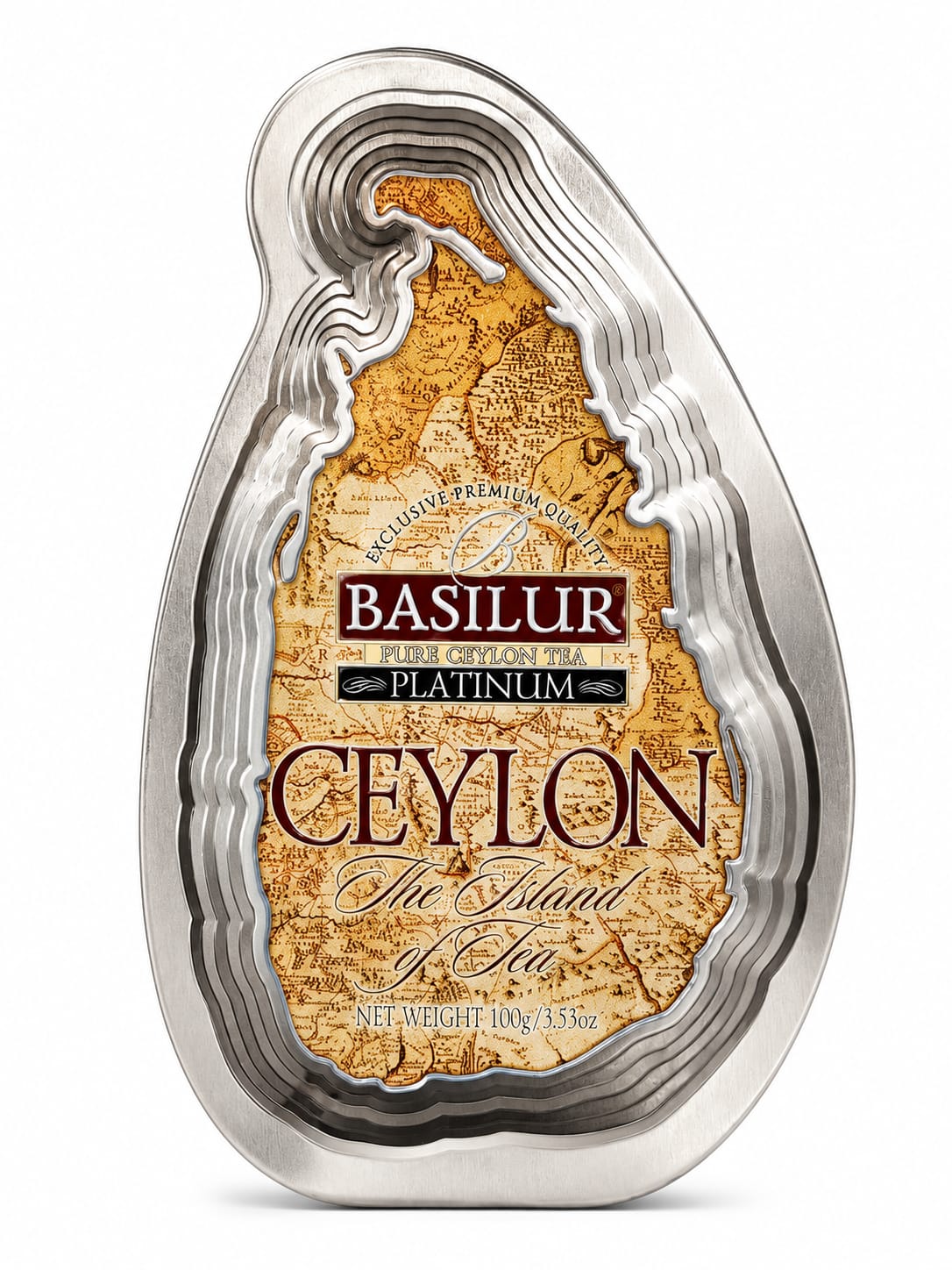 The Island of Tea, Platinum, Pure Ceylon Black Tea - Basilur 100g