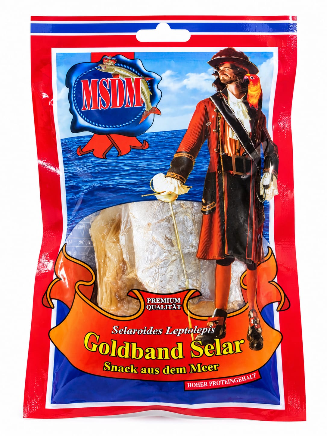 Snack, Dried Yellow Srtiped Trevally, "MSDM", 36g