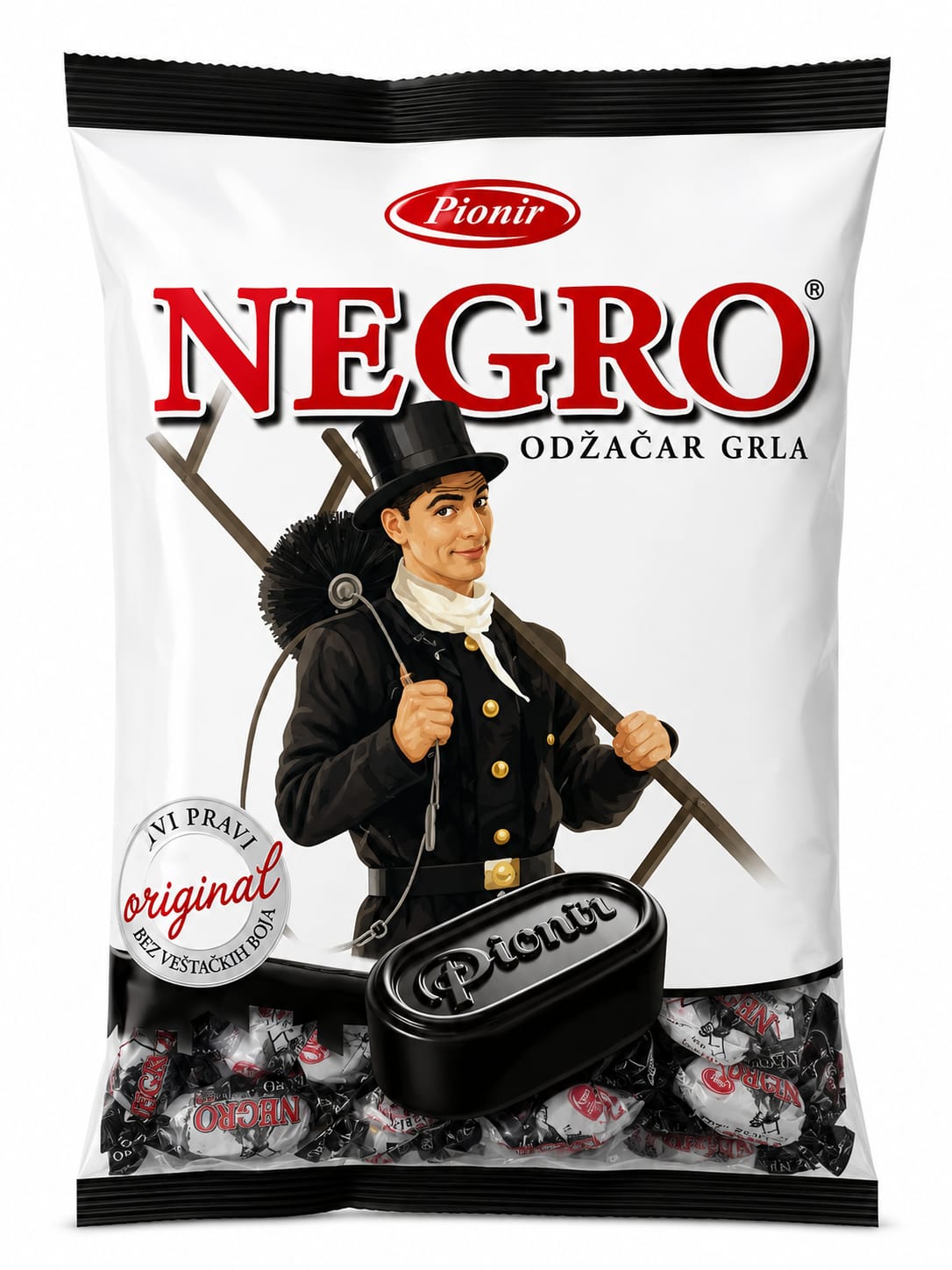 Negro Hard Filled Candies - Pionir 800g
