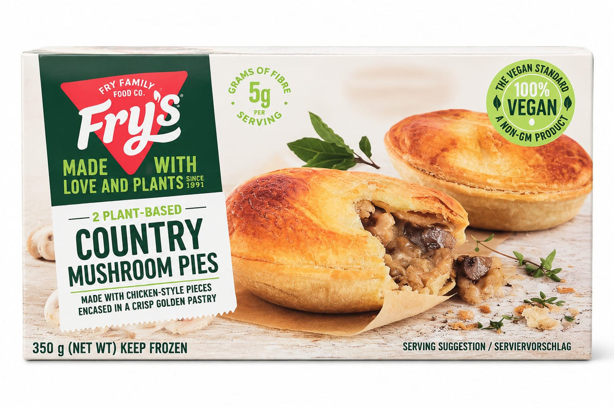 Country Mushroom Pies, "Fry's",  350g