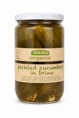 Pickled Cucumbers in Brine, Organic - Polan 670g