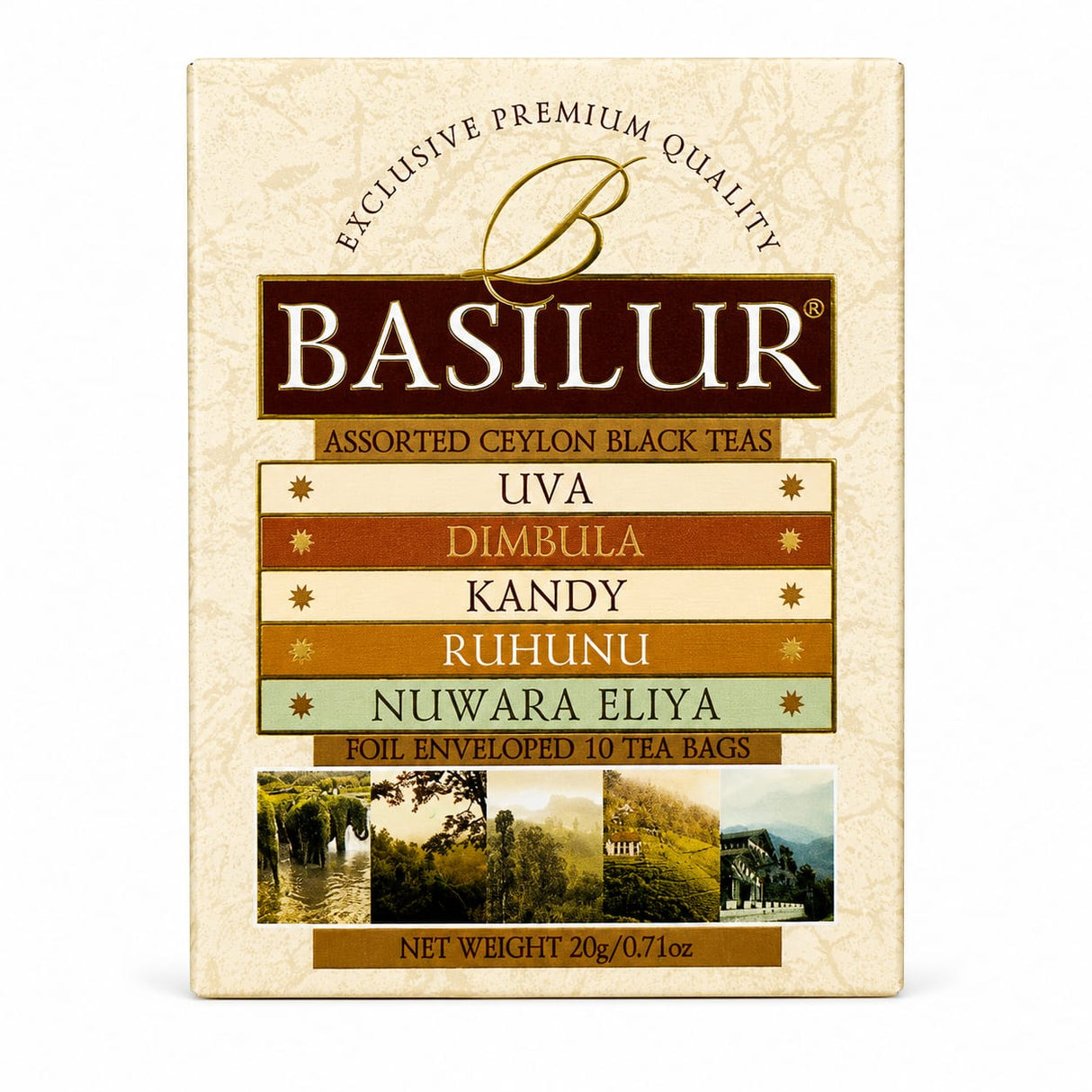 Assorted Black Tea Ceylon Regions - Basilur, 20g