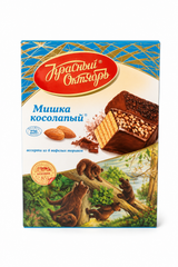 Mishka Kosolapy Glazed Wafer Cake - Krasny Oktyabr 220g