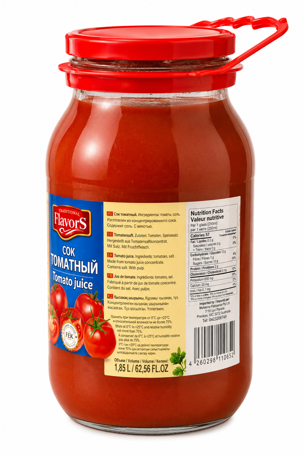 Tomato Juice, Traditional Flavours 1.85L
