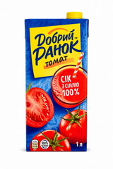 Tomato Juice 100%,  "Dobri Ranok", 1 L