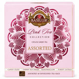 Ceylon Green Tea Pink Tea Collection, Assorted - Basilur 40 Tea Bags 60g Carton