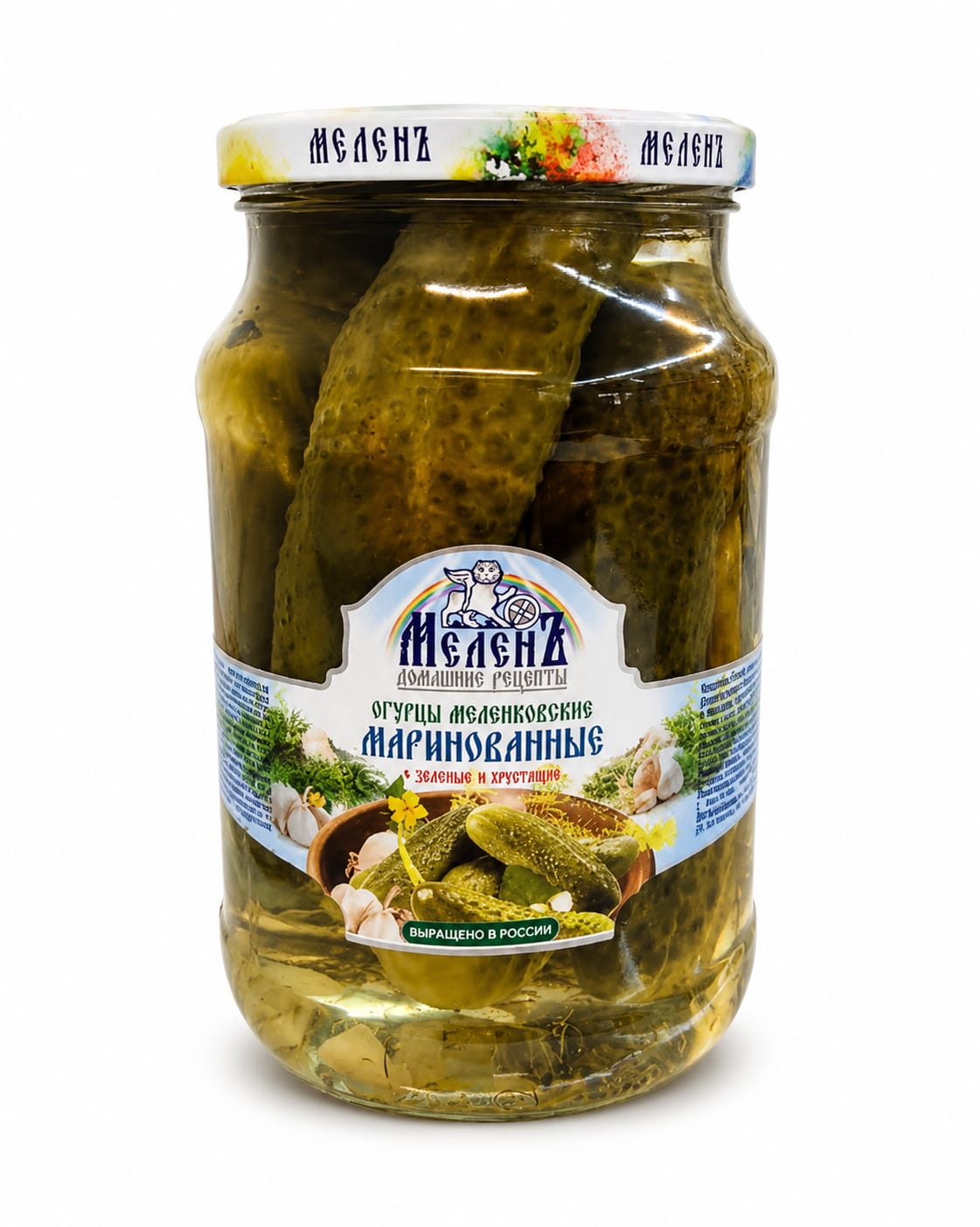 Marinated Cucumbers with Herbs & Garlic - Mel Gherkins 900g