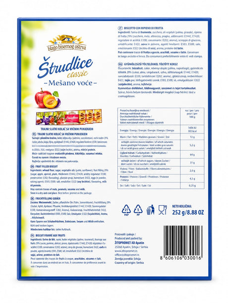 Mixed Fruit Strudel - Blago Bisernog Ostrva 252g