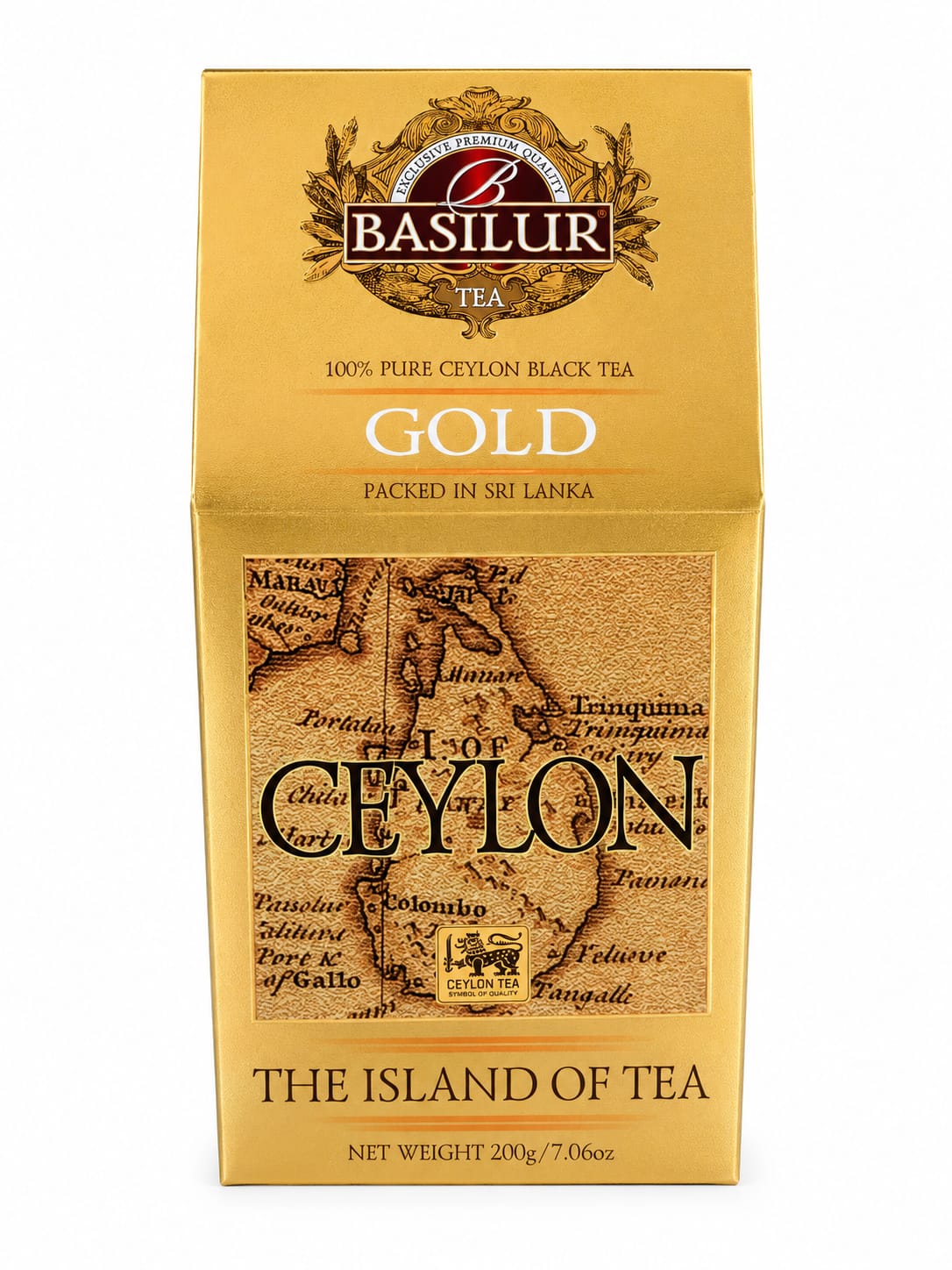 Basilur Gold Ceylon Black Tea, The Island of Tea 200g