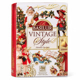 Ceylong Black Tea, Vintage Style Collection, "Basilur", Leaf Tea in 5 Pyramid Tea Bags
