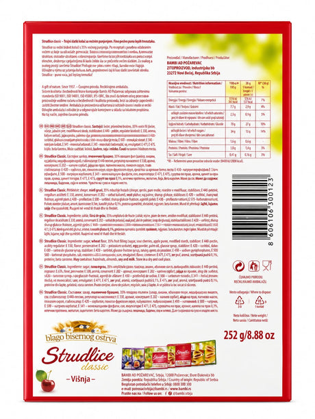 Sour Cherry Strudel - Blago Bisernog Ostrva 250g