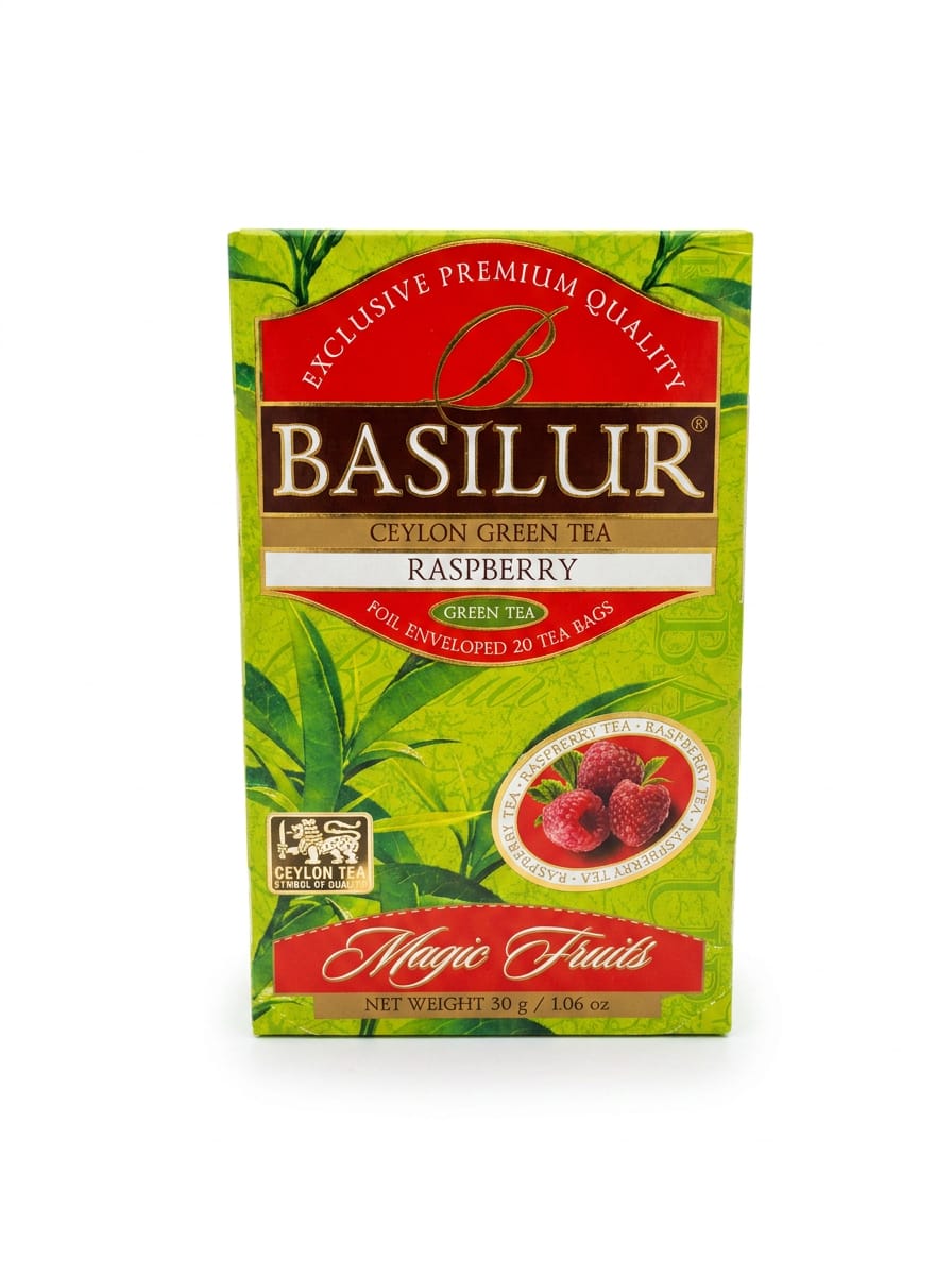 Ceylon Green Tea, Raspberry, Magic Fruits, Basilur, 30g, Foil Enveloped 20 tea bags