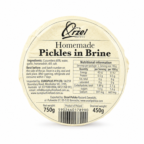 Pickles in Brine - Orzel 750g