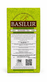 Ceylon Green Tea Summer Tea, Four Seasons - Basilur, 30g, 20 Tea Bags, Carton