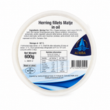 Herring Fillets, Matje in Oil, "AURIBA", 600g