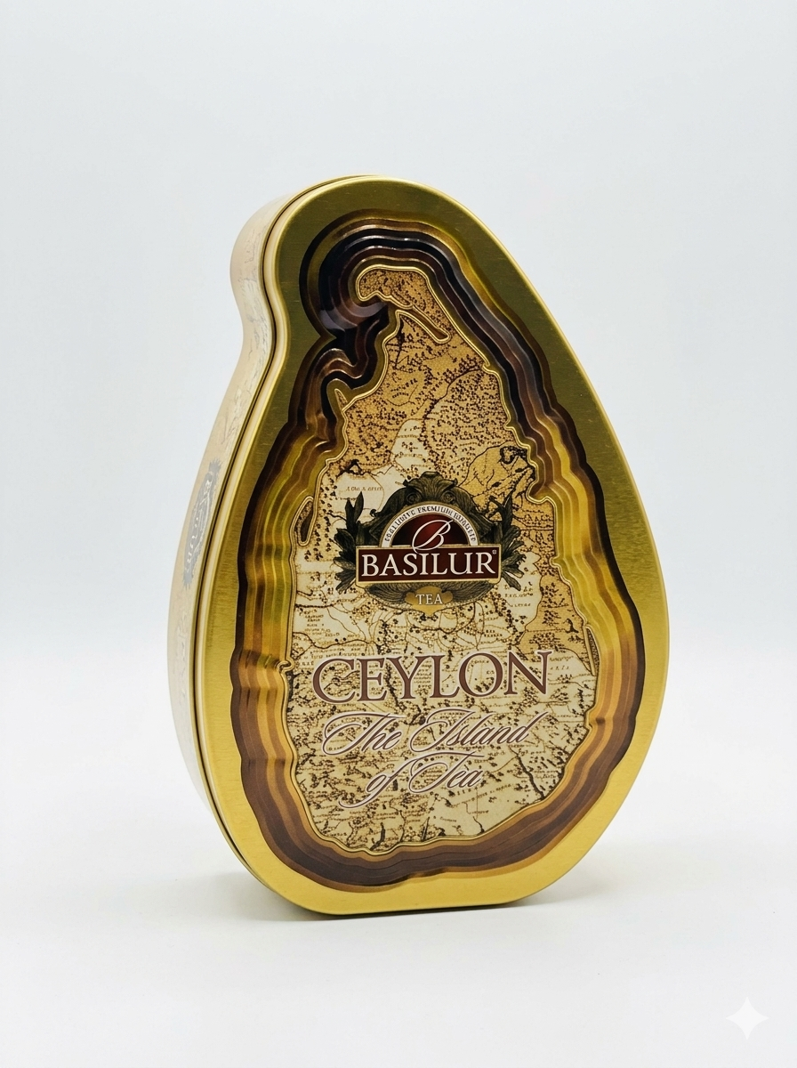 The Island of Tea, Deluxe, Pure Ceylon Black Tea - Basilur 100g Metal Box