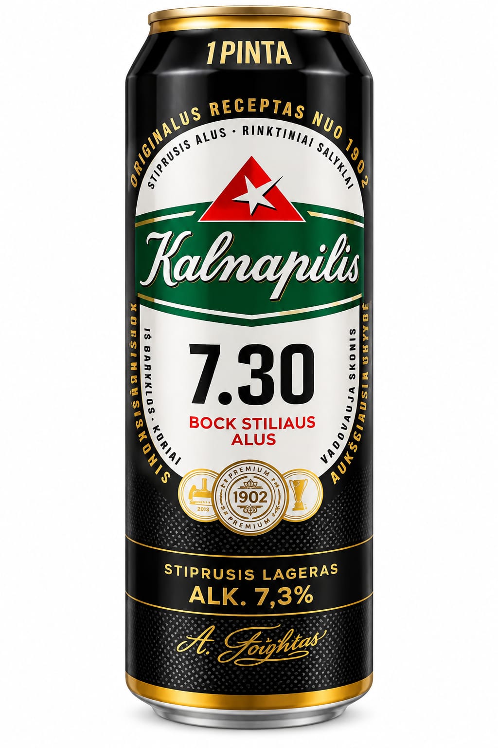 Beer, Kalnapilis, 7.3%, Can, 0.568L
