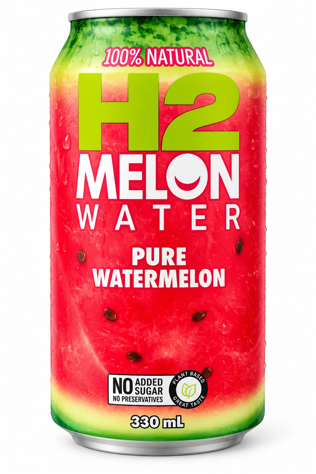H2 Melon Water, Pure Watermelon, 330ml