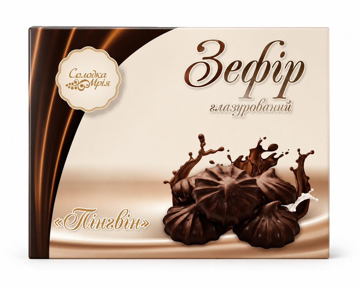 Zefir in Chocolate "Penguin", 250g