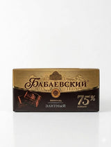 Babaevsky Elite Bitter Chocolate 75% Cocoa, 75g