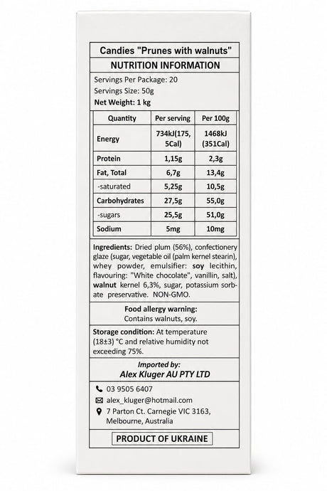 Deli Scale - Candies Dry Prunes & Nuts