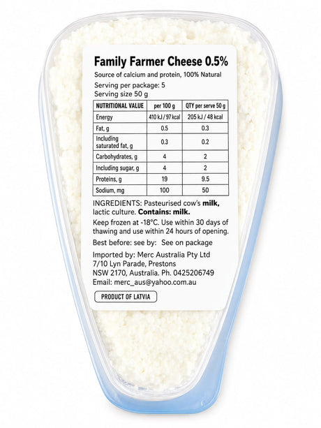 Farmer's Cottage Cheese, 2.5% - Moja Semja 250g