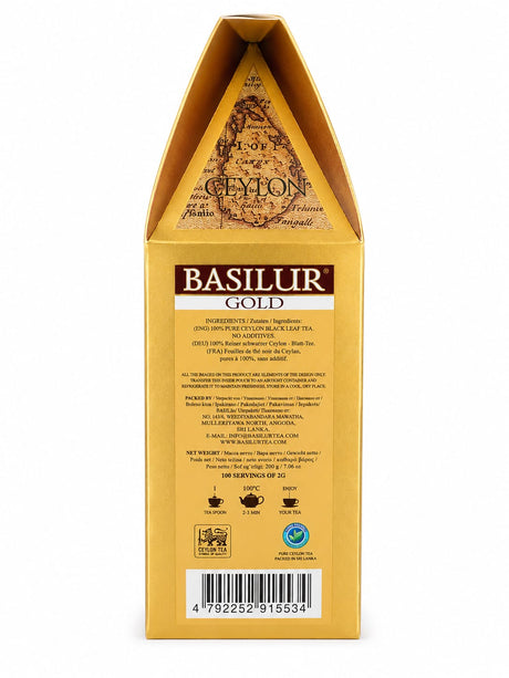 Basilur Gold Ceylon Black Tea, The Island of Tea 200g