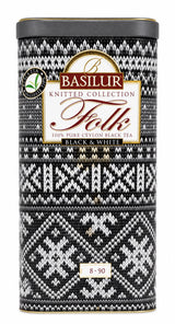 Basilur Folk Knitted Collection, Ceylon Black Tea & White Tips, Loose Leaf, "Basilur", 100g, Metal Package