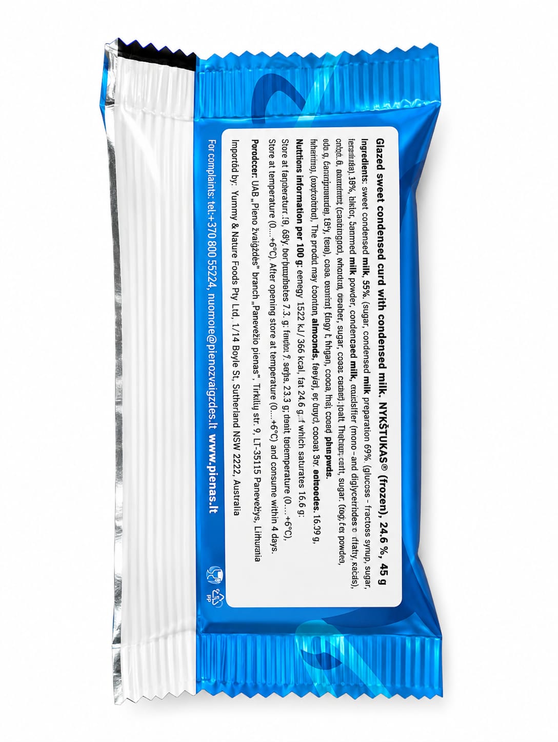 Cheesecake Bar with Condensed Milk - Nykstukas 45g