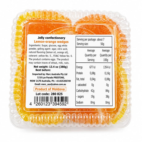 Marmalade Wedges, Lemon & Orange - Belevini 380g