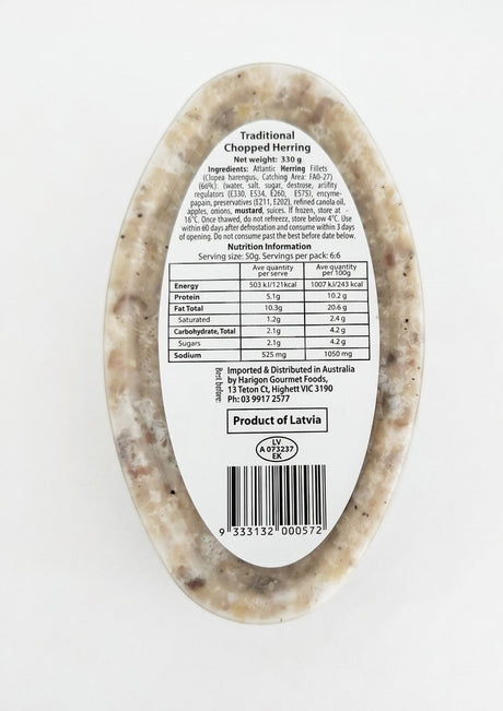 Traditional Chopped Herring - Mr Fishi 330g