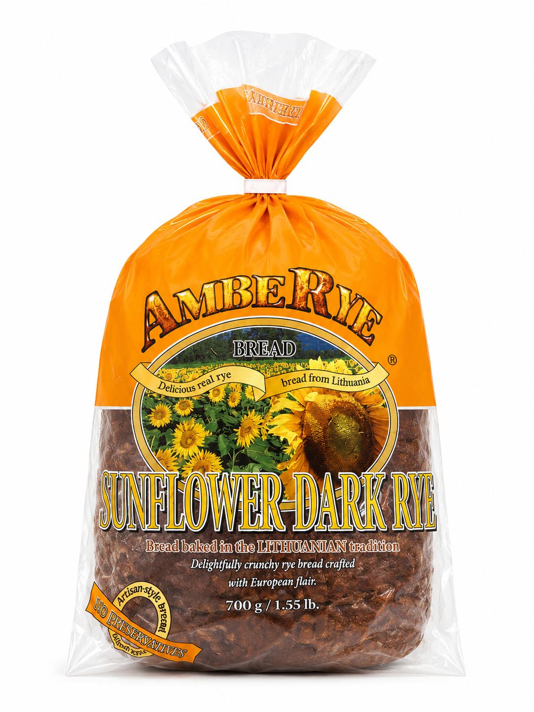 Bread Sunflower Dark Rye Tradition, "AMBERYE", 700G