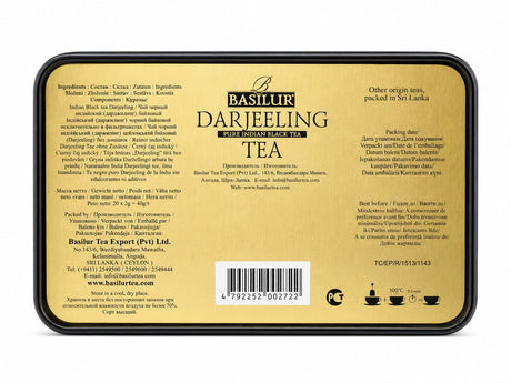 Pure Indian Black Tea, Darjeeling, Specialty Classics - Basilur 40g, 20 Tea Bags