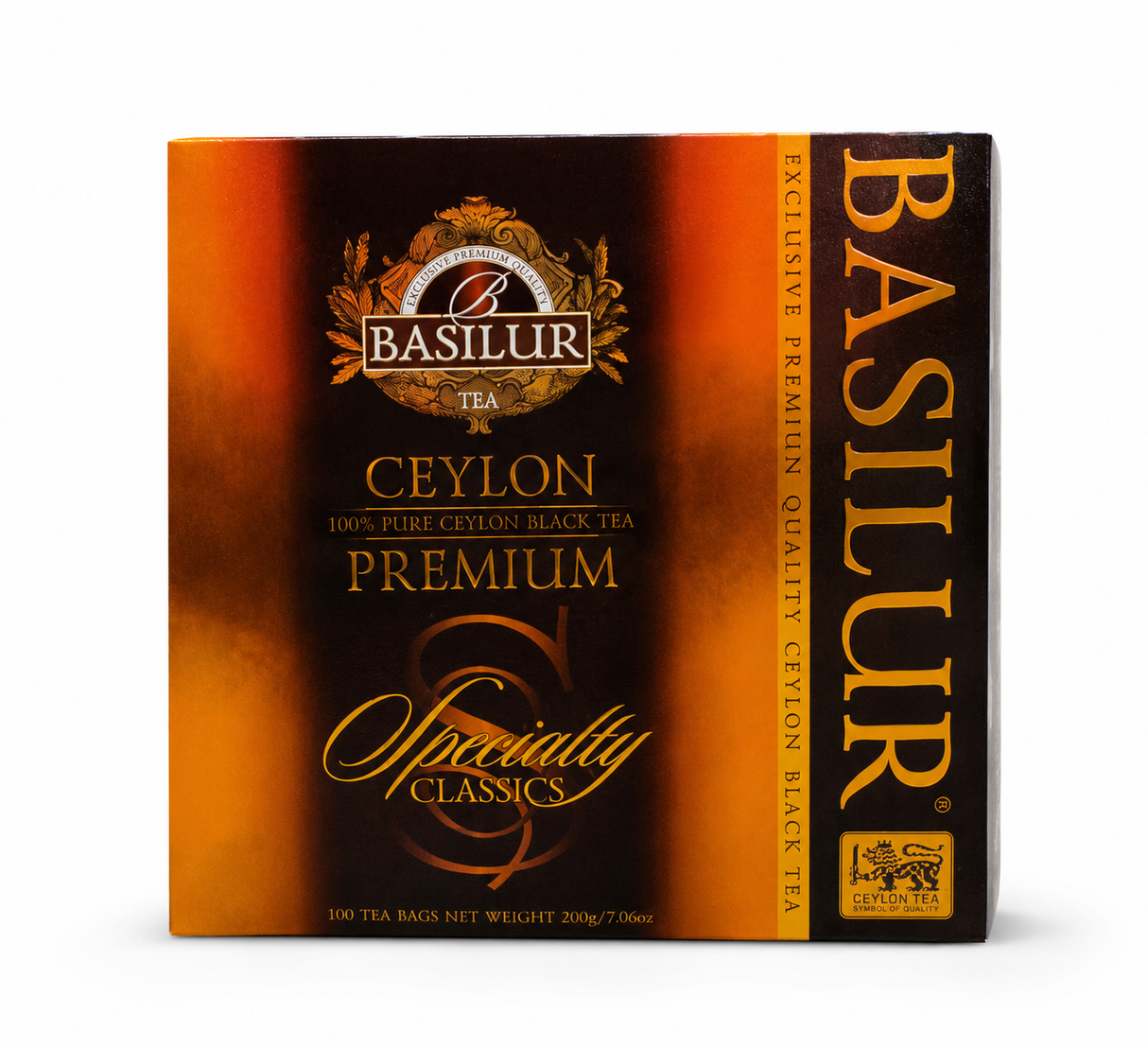 Premium Ceylon, Pure Ceylon Black Tea, Specialty Classics - Basilur 200g, 100 Tea Bags