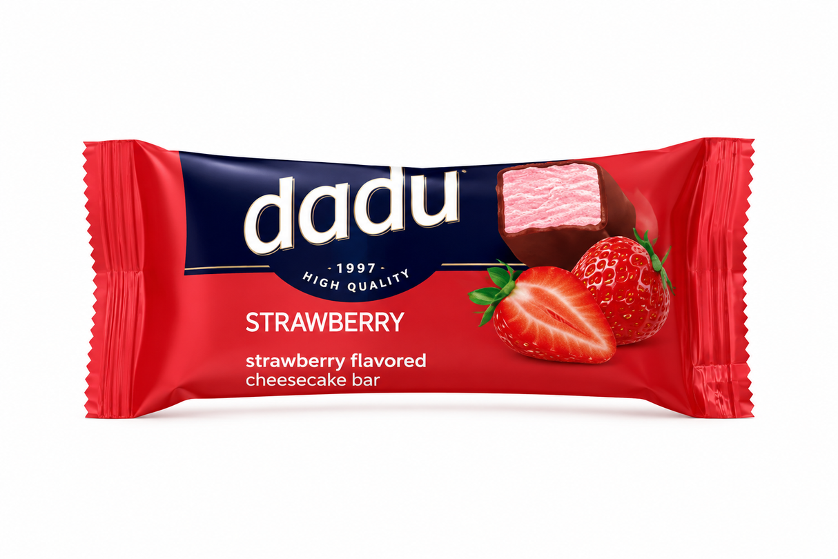 Cheesecake Bar with Strawberry, "Dadu", 45g