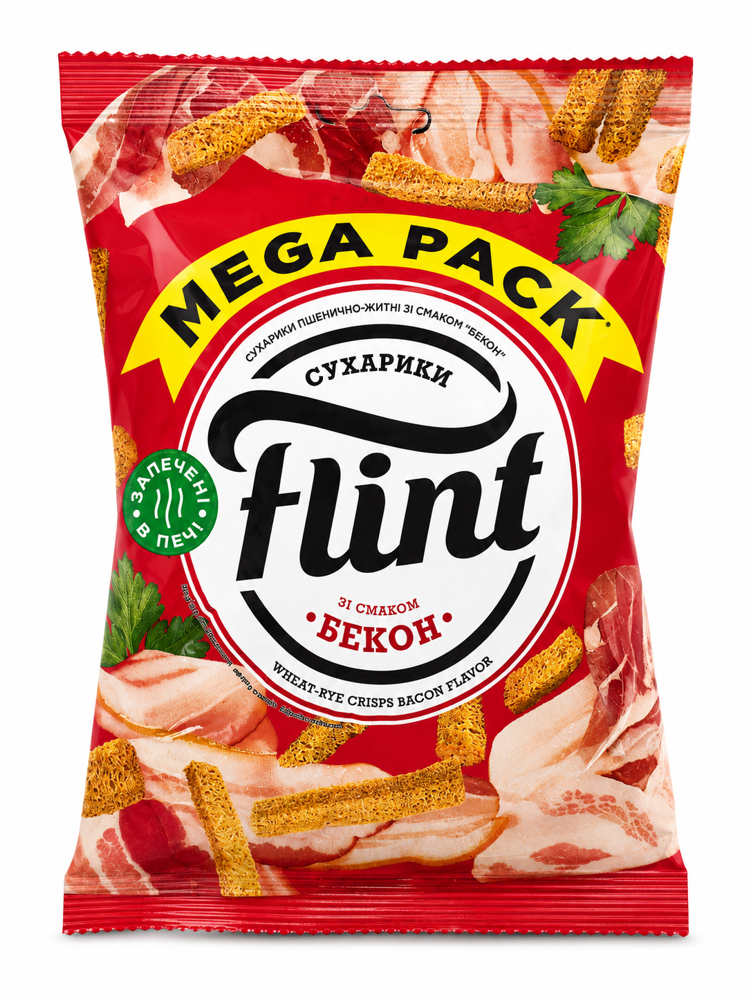 Croutons With Bacon Flavour, "Flint", 100g